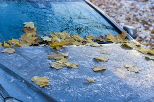 auto lasciata al freddo all'aperto