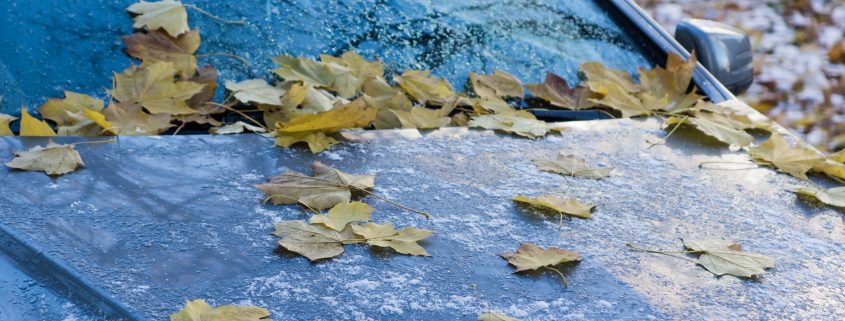 auto lasciata al freddo all'aperto