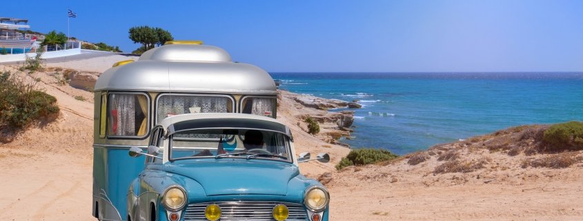 Roulotte agganciata all'auto