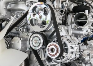 Cinghia di distribuzione di un'auto